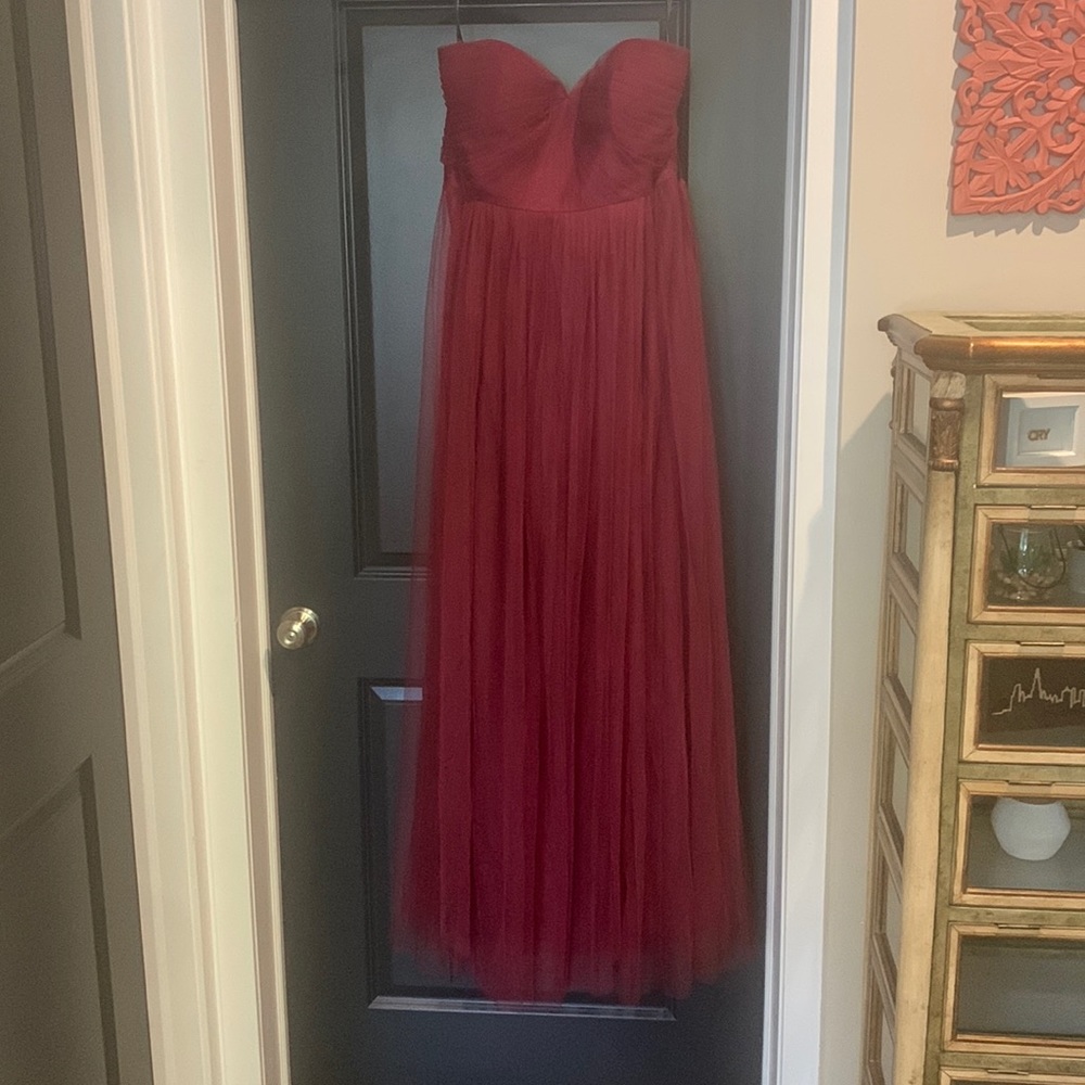 Jenny Yoo Burgundy Bridesmaids Dress